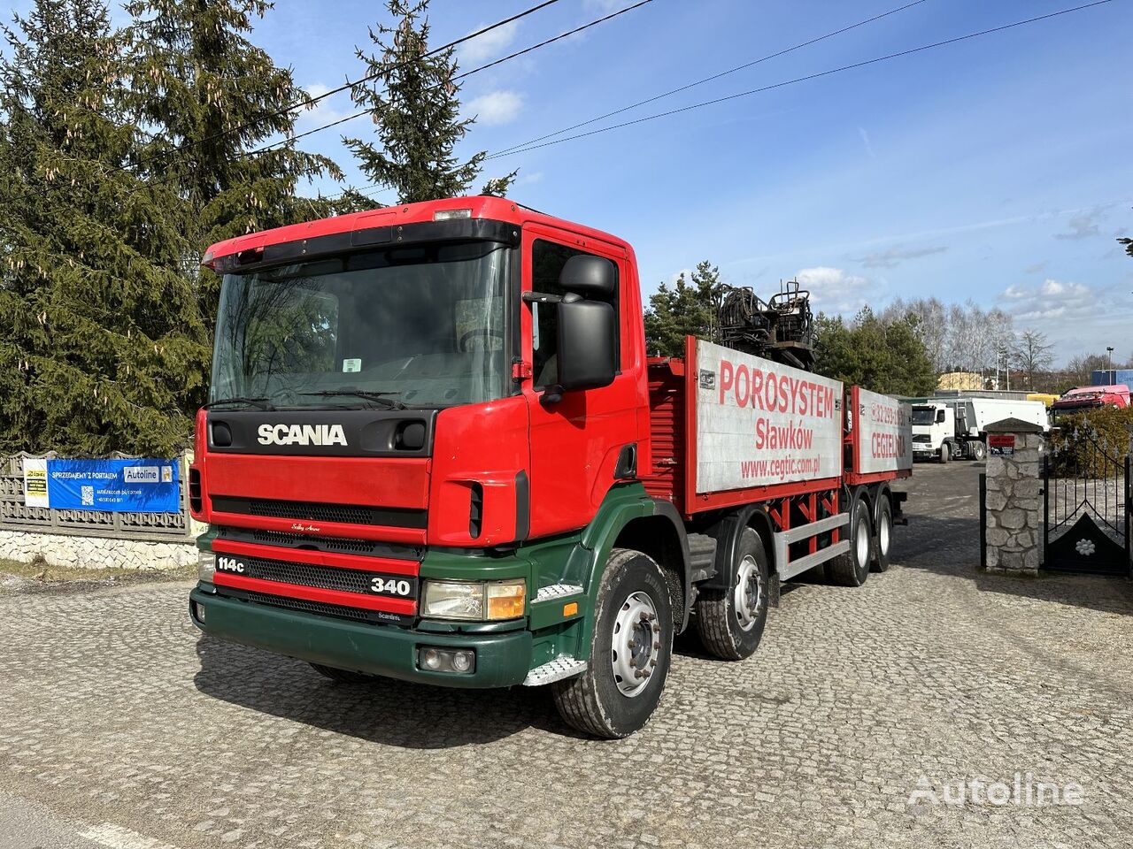 Scania 114 340  camión caja abierta