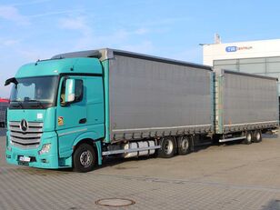 Mercedes-Benz Actros 2542 camión con lona corredera + remolque con lona corredera