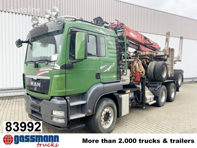 MAN TGS 26.480 6x4 BB, Intarder, Kran Epsilon camión maderero
