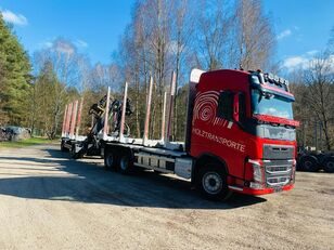Volvo FH 540 BL Dzwig LIV120Z96  camión maderero + remolque maderero