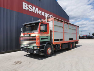 Scania 113 livestock truck camión para transporte de ganado