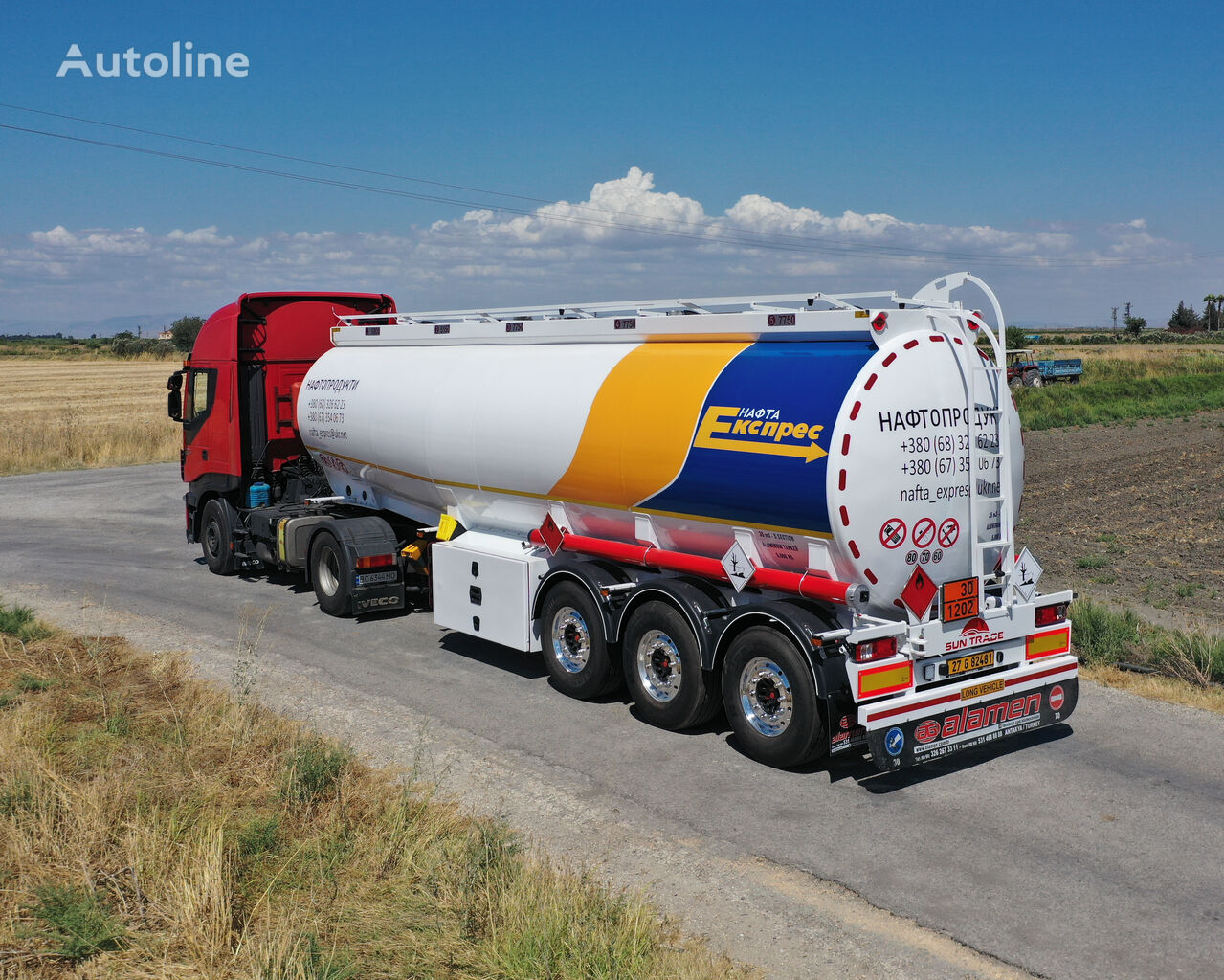 Alamen Fuel Tanker (Diesel-gasoline) for Sale  cisterna de combustible nueva