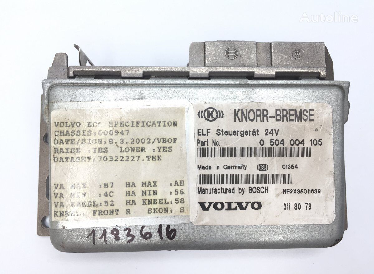 Knorr-Bremse B12B (01.97-12.11) 3118073 unidad de control para Volvo B6, B7, B9, B10, B12 bus (1978-2011) autobús